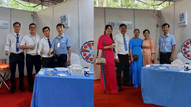 hình 1. Ông vũ quốc hùng – giám đốc công ty hùng anh đón tiếp Đoàn sở khcn
