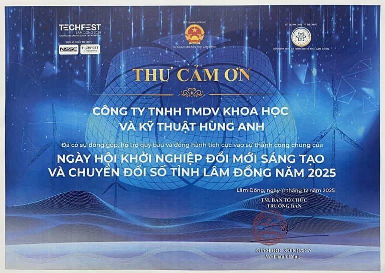 hình 4. sự đồng hành của hunganhscitek đã góp phần vào thành công chung của ngày hội khởi nghiệp đổi mới sáng tạo và chuyển đổi số tỉnh lâm Đồng năm 2025.